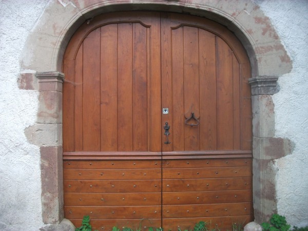 Porte de porche en chataigner. Jean-marc EYMA